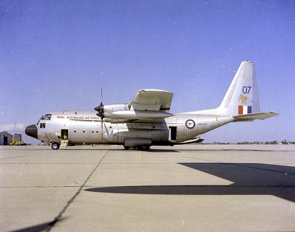 000-141-463 A97-207 Lockheed Hercules A on tarmac date uk