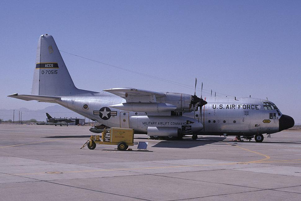 001-AGCS C-130B 70515 Luke AFB on 17 May 71 (Tom Brewer Collection)