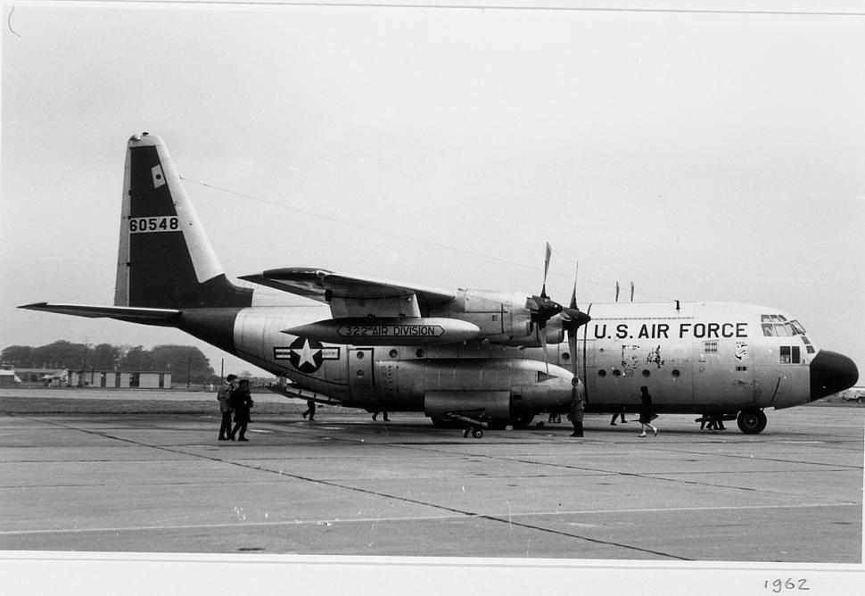 56-0548 322-AD C-130A 1962 bw