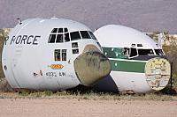 64-0553 Lockheed L 100 Hercules ( WC-130E ) U S Air Force & N EV Boeing B 727 Evergreen International Noses (8865336232)